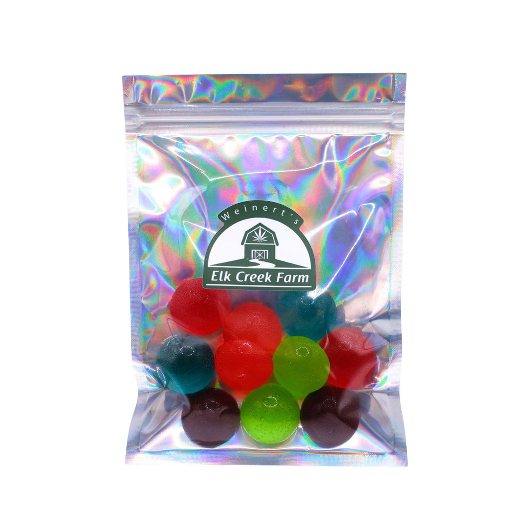A package of CBD infused hard candies in an assortment of flavors.