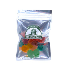 Load image into Gallery viewer, A package of 400mg CBD infused gummy cubes in a variety of flavors.
